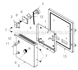 Page B Diagram and Parts List for  US Stove Company Furnace